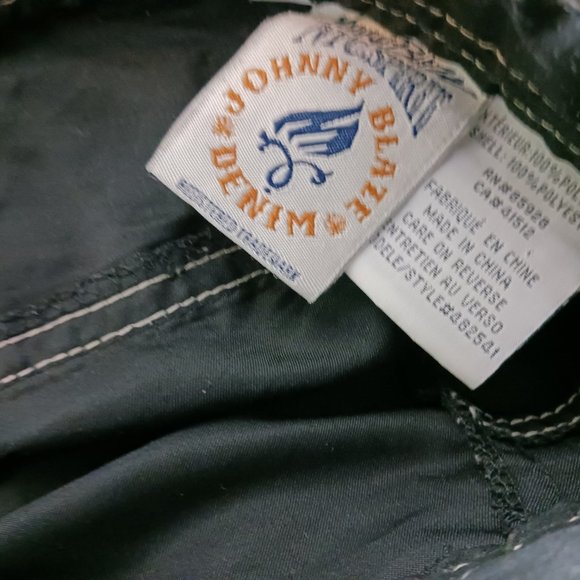 Johnny blaze denim short summer pool Men boy balck retro vintage brand new - Picture 2 of 5